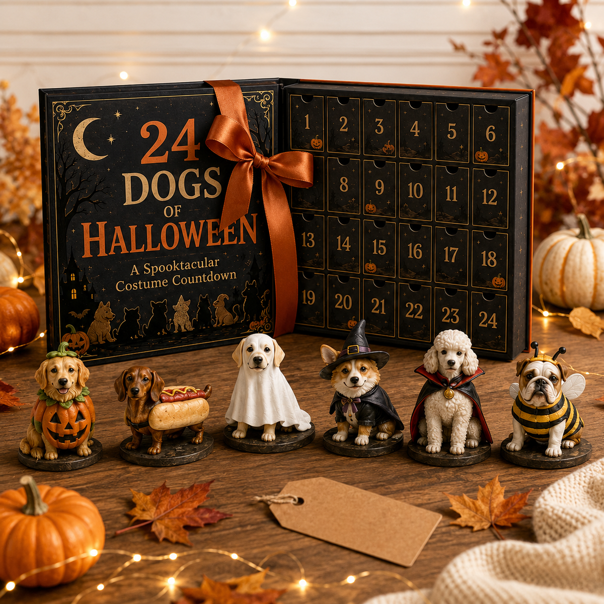 🎉🇺🇸 Limited Edition! 🔥 Only 250 Available! 🌟24 Dogs of Halloween Advent Calendar