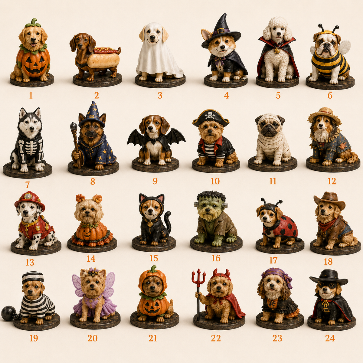 🎉🇺🇸 Limited Edition! 🔥 Only 250 Available! 🌟24 Dogs of Halloween Advent Calendar