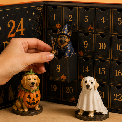 🎉🇺🇸 Limited Edition! 🔥 Only 250 Available! 🌟24 Dogs of Halloween Advent Calendar