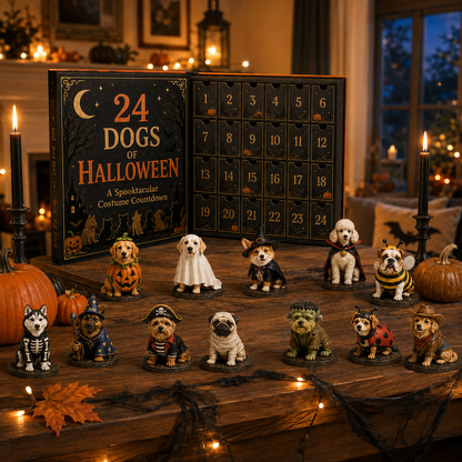 🎉🇺🇸 Limited Edition! 🔥 Only 250 Available! 🌟24 Dogs of Halloween Advent Calendar