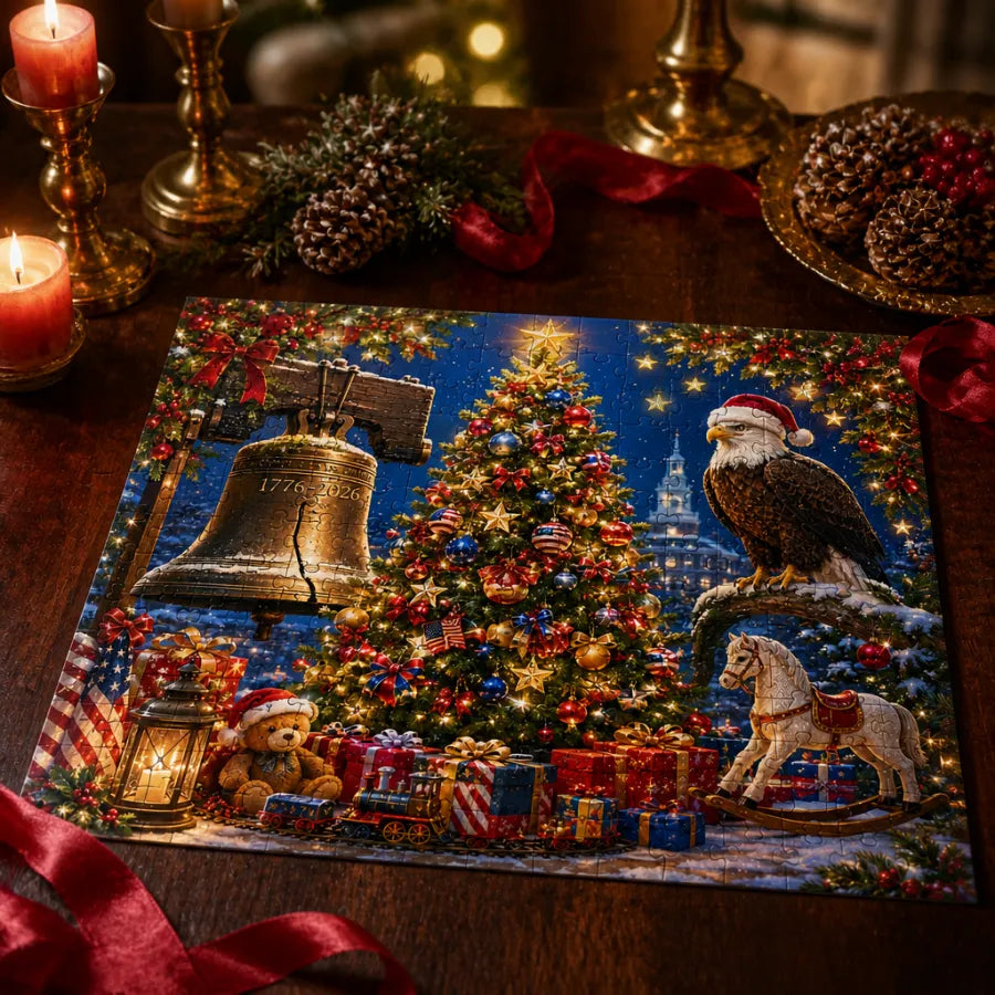 🎉🎄 Limited Edition!🔥🦅 250th Anniversary Christmas Jigsaw Puzzle