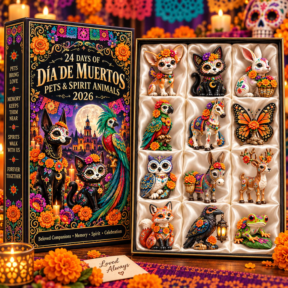 🎉🇺🇸 Limited Edition! 🔥Día de Muertos Pets & Spirit Animals Advent Calendar 2026