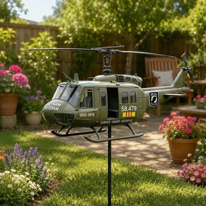 🏆Last Day Promo: 60% OFF 🎖️-Vietnam Veteran UH-1 Helicopter Wind Spinner