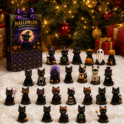 24-Day Christmas Advent Calendar – Halloween Black Cat Ornament
