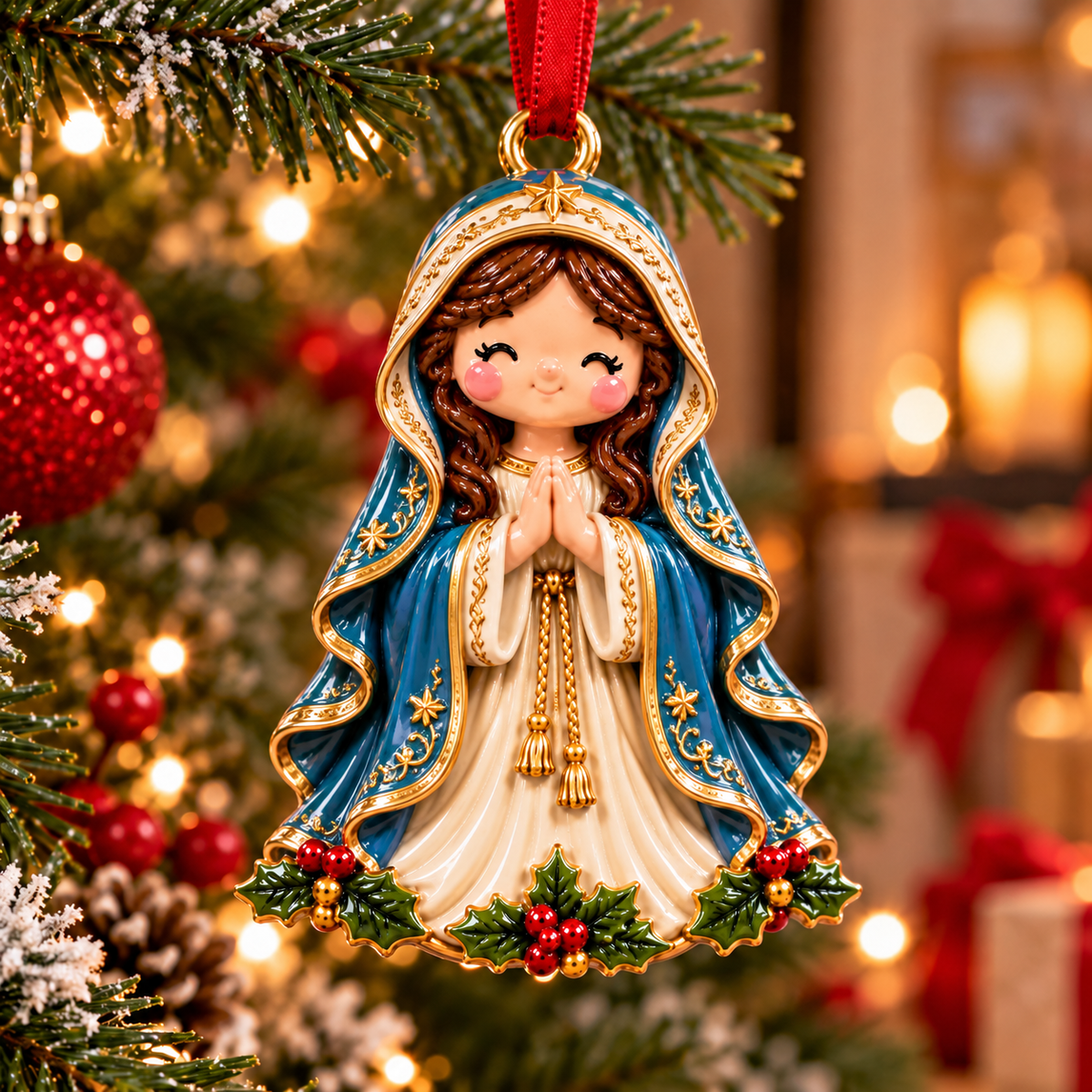 🎁 50% OFF Today! 🎄 Nativity Characters Christmas Ornaments