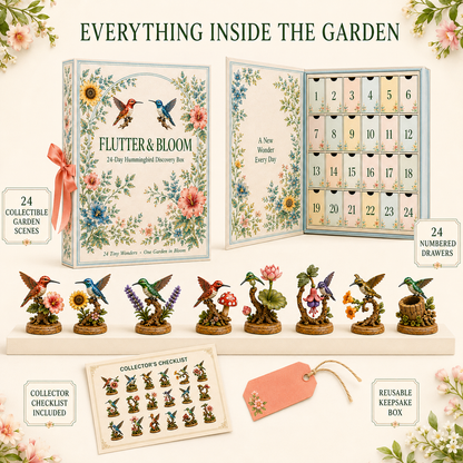 FLUTTER & BLOOM 24-Day Hummingbird Discovery Box