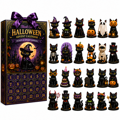 24-Day Christmas Advent Calendar – Halloween Black Cat Ornament