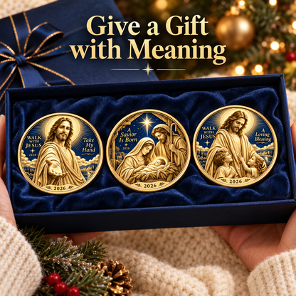 2026 Walk with Jesus Coin Collection – 6 Double-Sided Keepsakes of Faith, Hope & Love