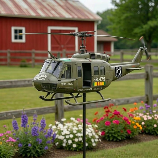 🏆Last Day Promo: 60% OFF 🎖️-Vietnam Veteran UH-1 Helicopter Wind Spinner
