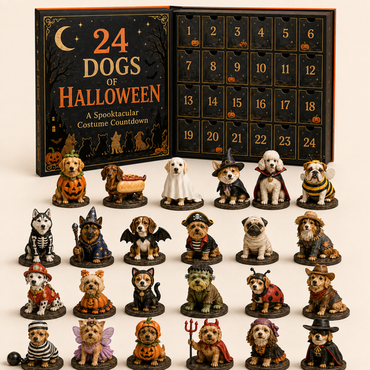 🎉🇺🇸 Limited Edition! 🔥 Only 250 Available! 🌟24 Dogs of Halloween Advent Calendar