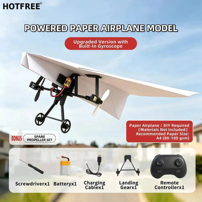 🔥Flash Sale 50% OFF-DIY RC Paper Airplane STEM Kit for Kids & Adults