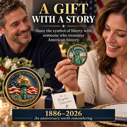 🗽 Statue of Liberty 140th Anniversary Commemorative Coin | 1886–2026 American Heritage Keepsake 🇺🇸