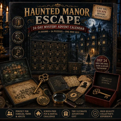 🎉🇺🇸 Limited Edition! 🔥🎁✨24-Day Mystery Adventure Advent Calendar Collection | 24 Clues, Hands-On Puzzles & One Final Reveal