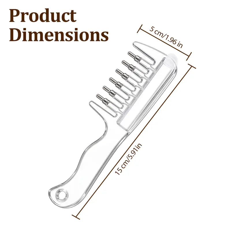 Scalp Oil Applicator Comb, Refillable Hair Treatment Bottle with Massage Comb 🪮