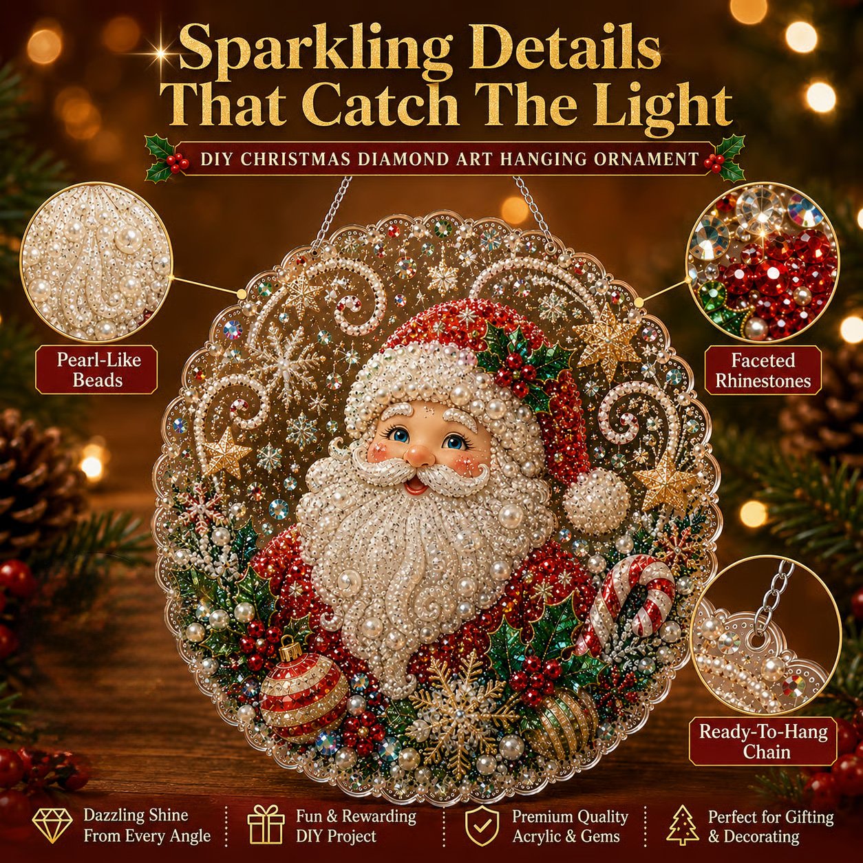 ✨ Christmas Pearl Art Hanging Ornament Kit🎅