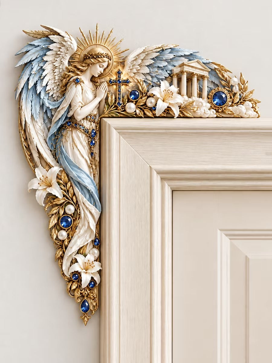 😇 Angel Wing Door Corner Decoration – Guardian Angel Door Frame Topper