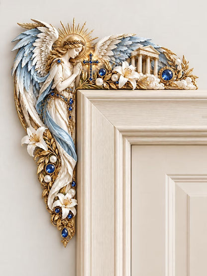 😇 Angel Wing Door Corner Decoration – Guardian Angel Door Frame Topper