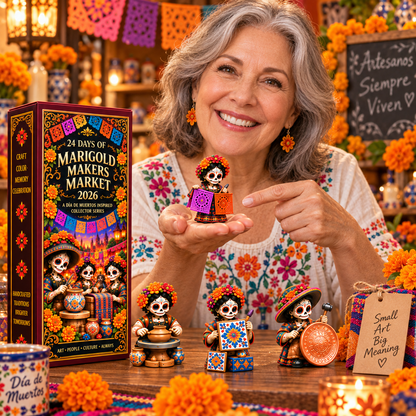 🔥24 Days of Handcrafted Tradition — Día de Muertos Marigold Makers Market Advent Calendar 2026