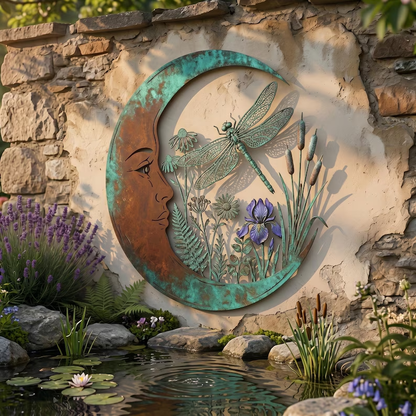 🎉🇺🇸 Limited Edition! 🔥Last 100pcs✨-🎄Dragonfly Moon Wall Decor