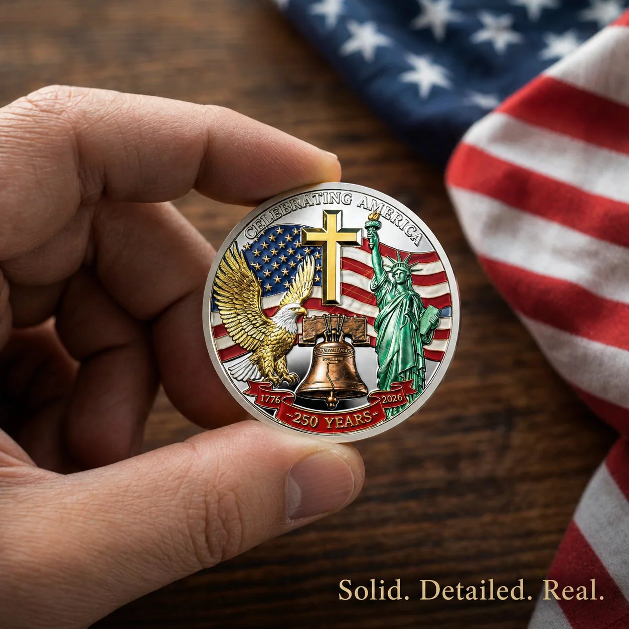 🎉🇺🇸 Limited Edition!🔥🔥United States 250th Anniversary Coin