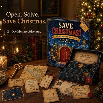 🎉🇺🇸 Limited Edition! 🔥🎁✨24-Day Mystery Adventure Advent Calendar Collection | 24 Clues, Hands-On Puzzles & One Final Reveal