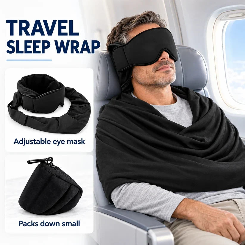 3-in-1 Airplane Sleep Support System - Carry On-Friendly Travel Bedding Accessory Set ✈️