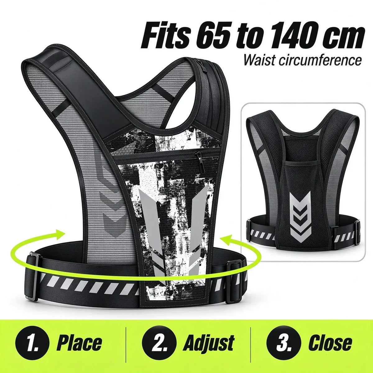 🏃🎽Hands-free reflective running vest