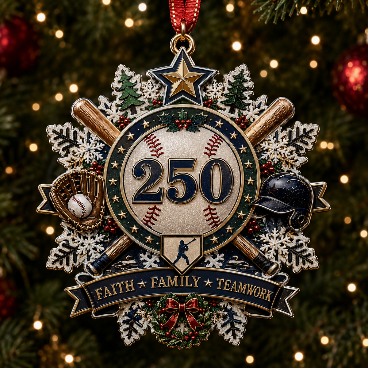 Limited Edition 250th Anniversary Sports Heritage Christmas Ornament Collection