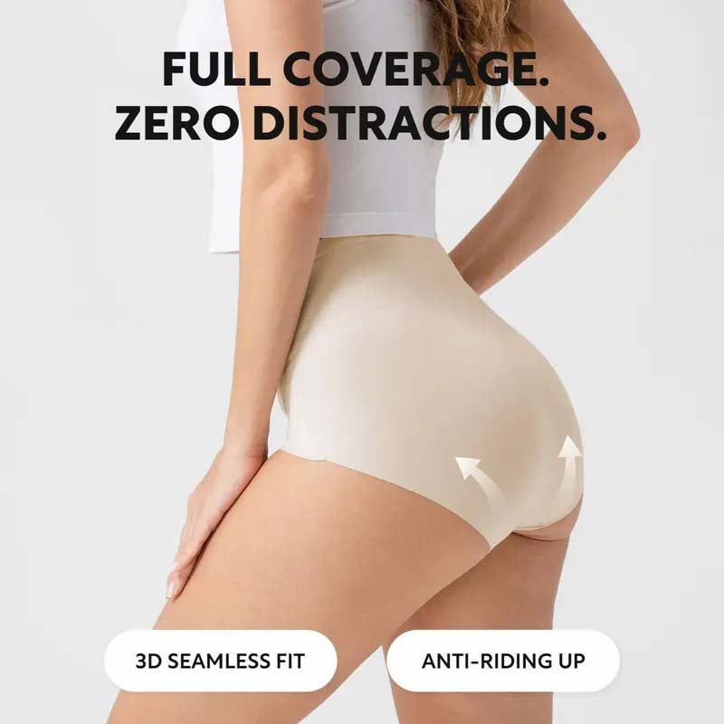 5-Pack Women's Classic Panties, Seamless High Waist Essential Underwear 🌸