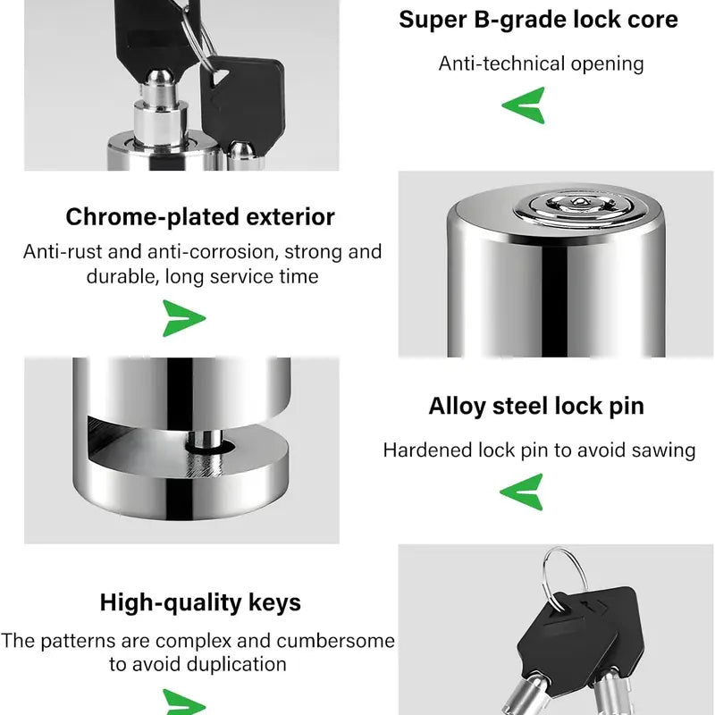 Motorcycle Disc Brake Lock, Anti-Theft Motorcycle Safety Brake Disc Lock 🔒