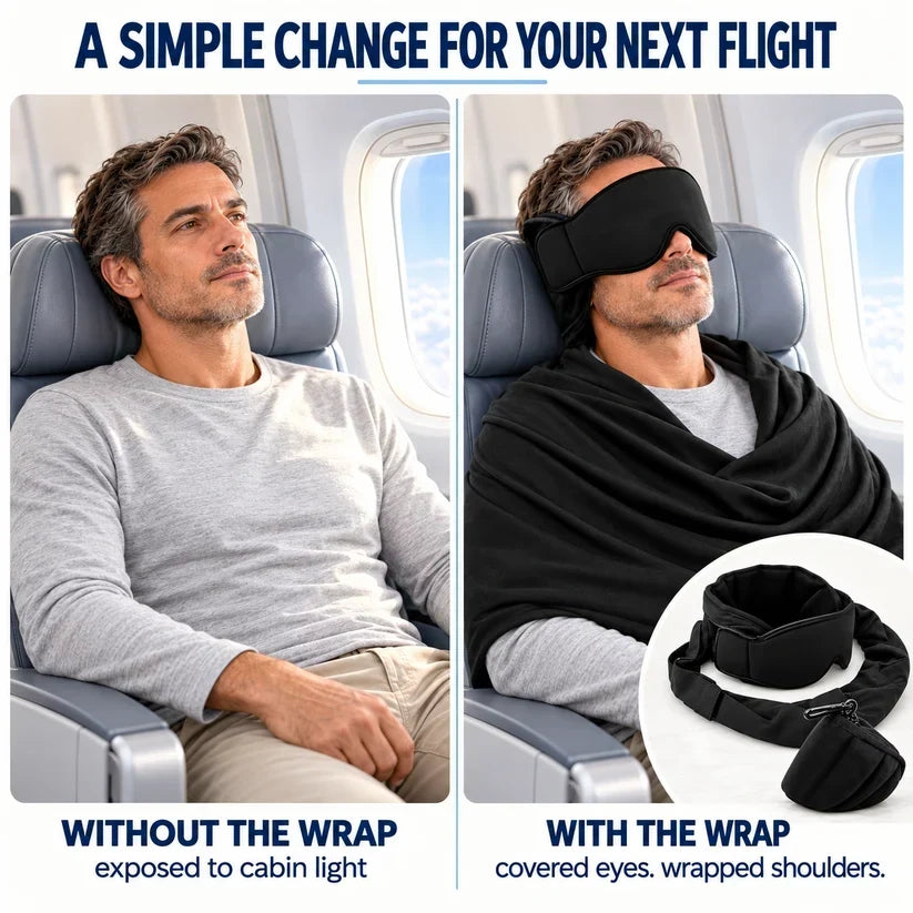 3-in-1 Airplane Sleep Support System - Carry On-Friendly Travel Bedding Accessory Set ✈️