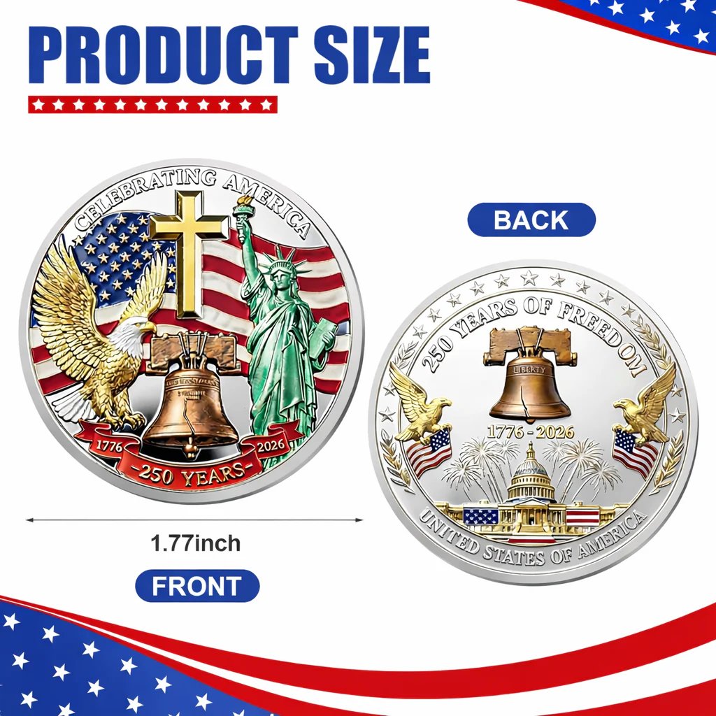 🎉🇺🇸 Limited Edition!🔥🔥United States 250th Anniversary Coin