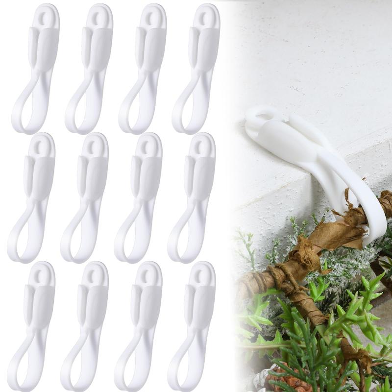 6Pcs Reusable Silicone Adhesive Christmas Garland Hooks - Traditional Household Hanger🎄