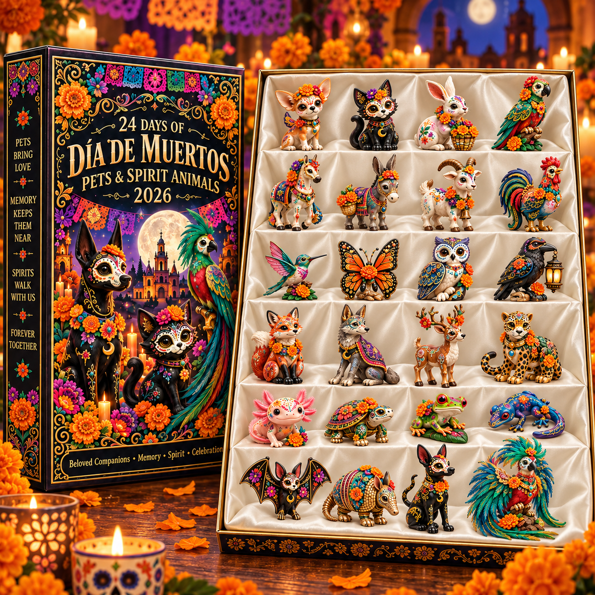 🎉🇺🇸 Limited Edition! 🔥Día de Muertos Pets & Spirit Animals Advent Calendar 2026