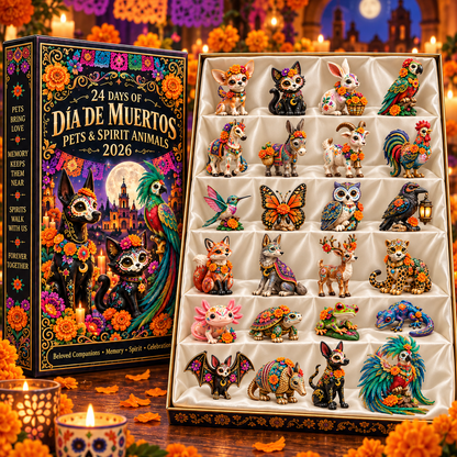 🎉🇺🇸 Limited Edition! 🔥Día de Muertos Pets & Spirit Animals Advent Calendar 2026