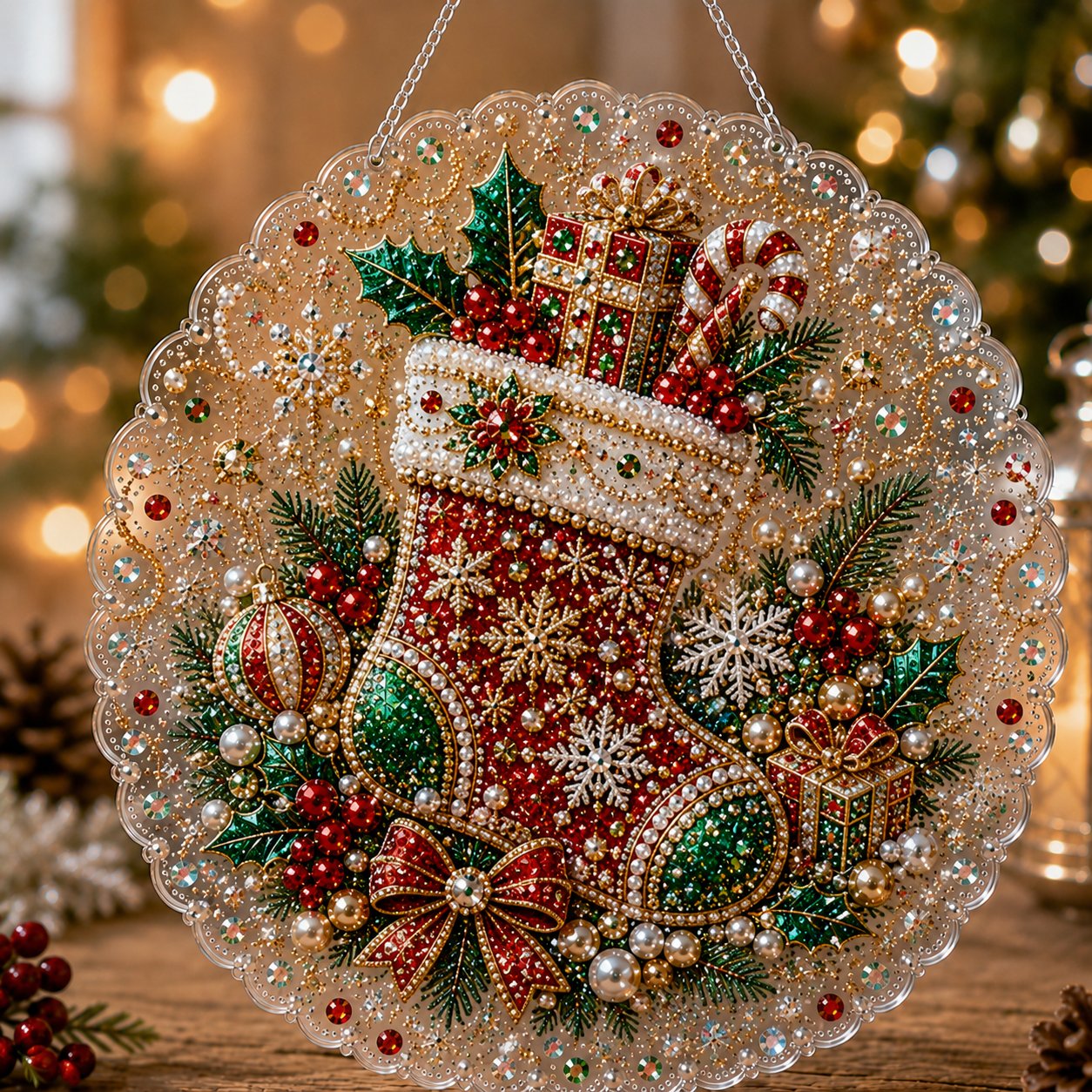 ✨ Christmas Pearl Art Hanging Ornament Kit🎅