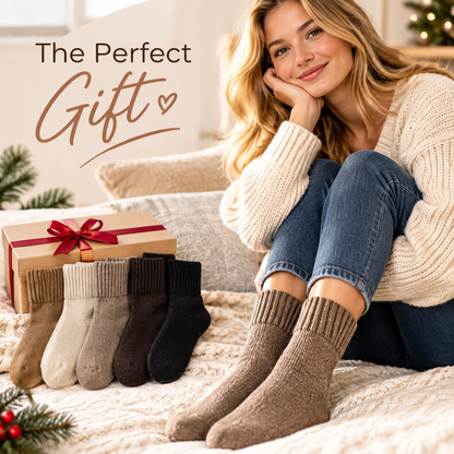 5 Pairs Women's Classical Mid-Calf Polyester Knitting Socks 🧦