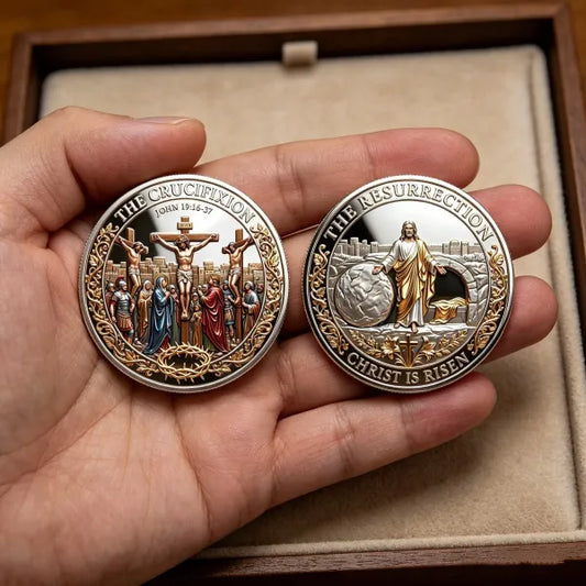 🏆🇺🇸 Limited Edition!🔥✨ Christ Is Risen Memorial Coin — A Symbol of Faith & Hope