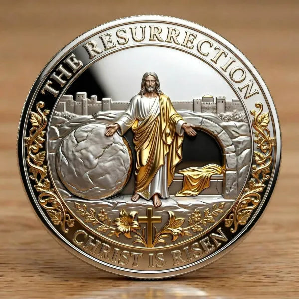 🏆🇺🇸 Limited Edition!🔥✨ Christ Is Risen Memorial Coin — A Symbol of Faith & Hope