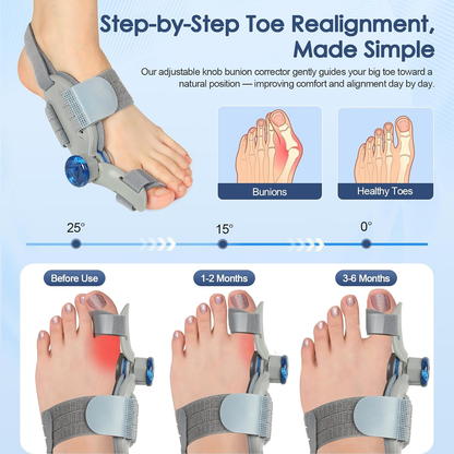 🔥Unisex Bunion Corrector (with Adjustable Knob)