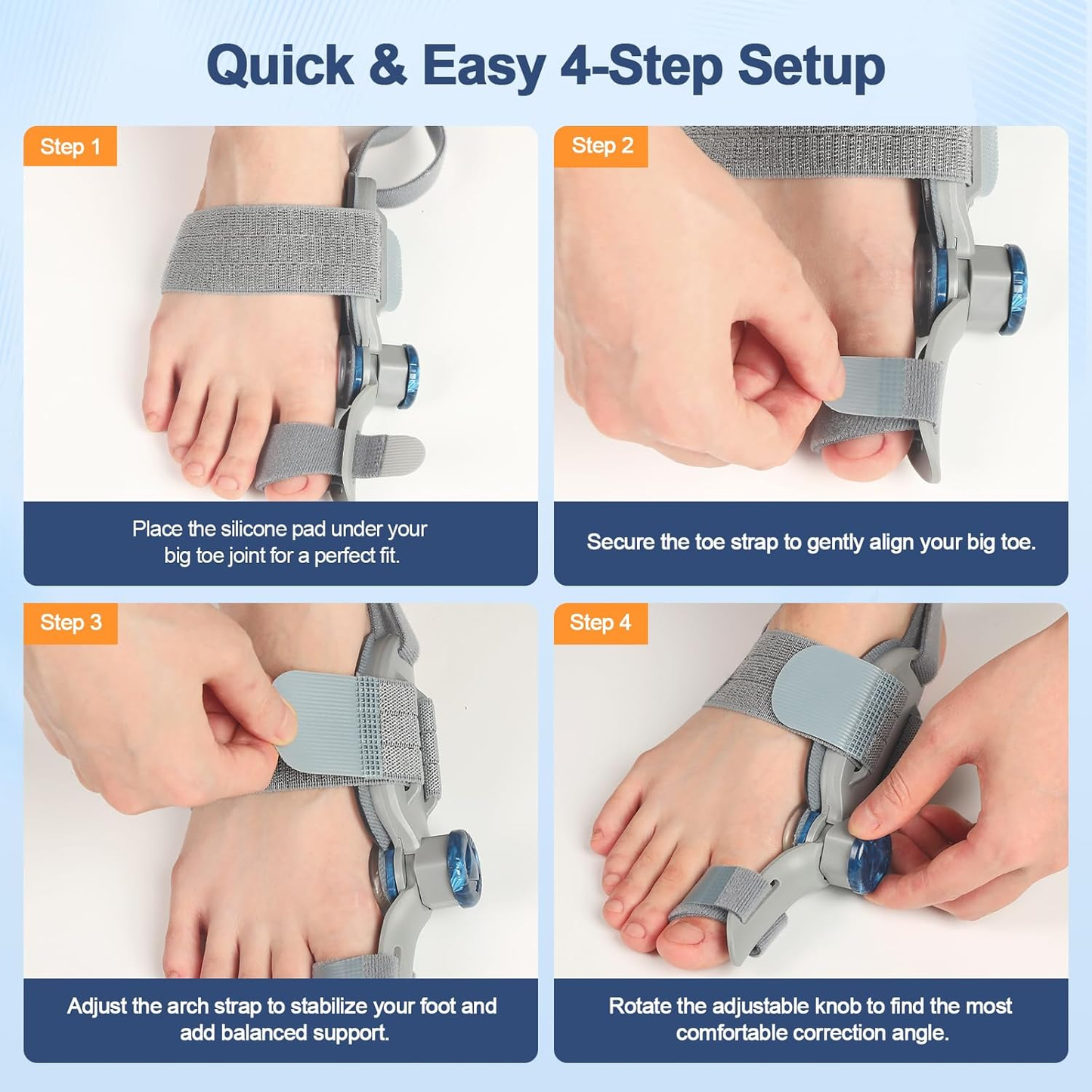 🔥Unisex Bunion Corrector (with Adjustable Knob)