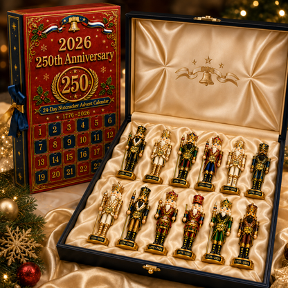 🎉🇺🇸 Limited Edition! 🔥🎁250th Anniversary Nutcracker Christmas Countdown Calendar Blind Box Set
