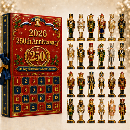 🎉🇺🇸 Limited Edition! 🔥🎁250th Anniversary Nutcracker Christmas Countdown Calendar Blind Box Set