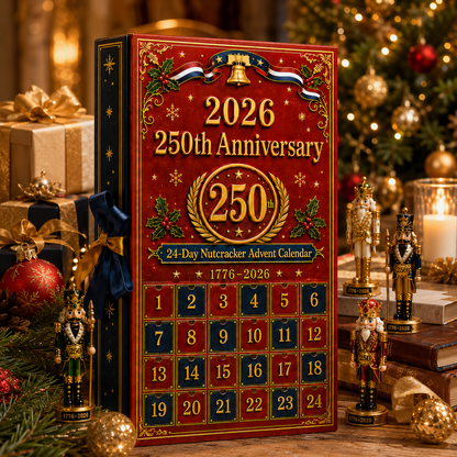 🎉🇺🇸 Limited Edition! 🔥🎁250th Anniversary Nutcracker Christmas Countdown Calendar Blind Box Set