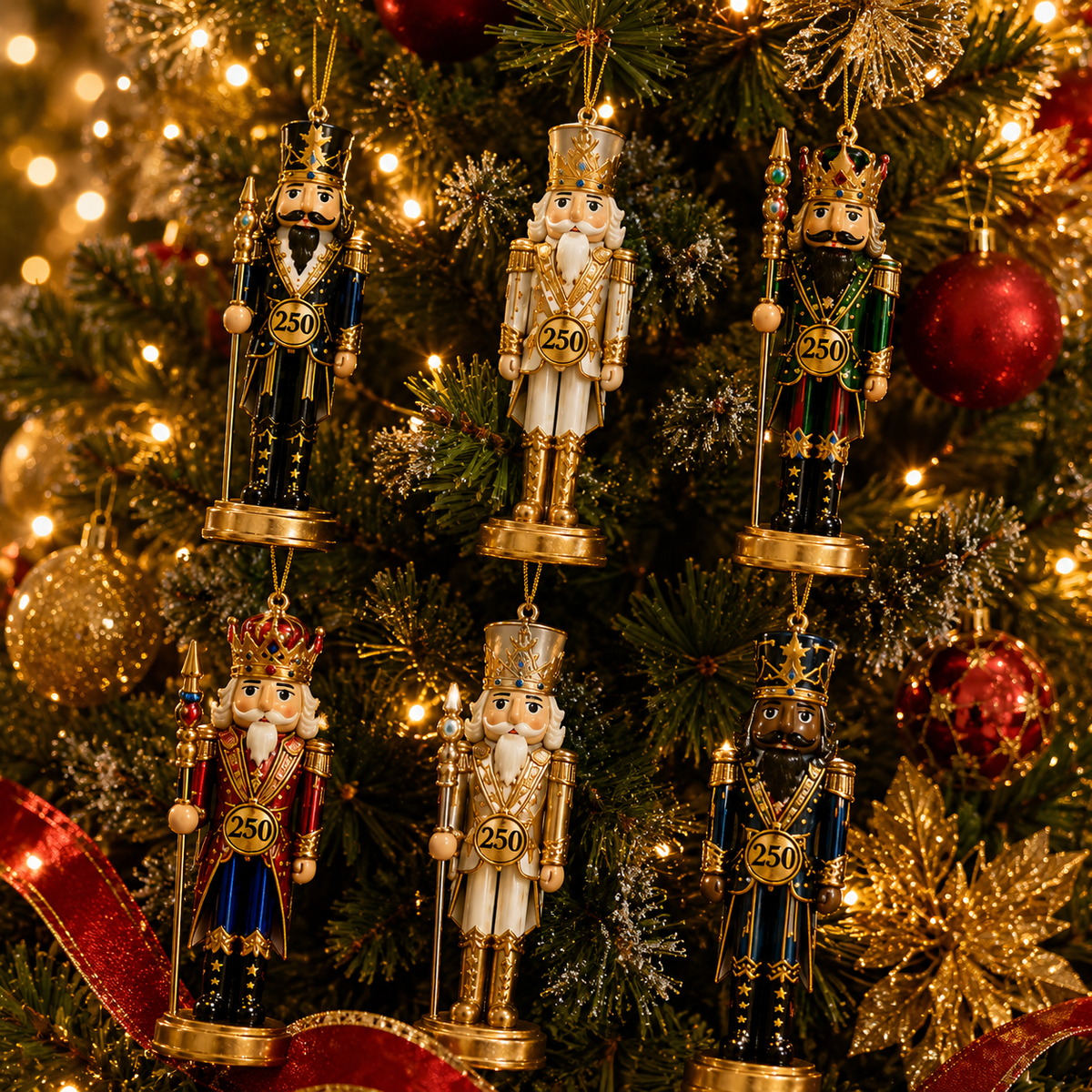 🎉🇺🇸 Limited Edition! 🔥🎁250th Anniversary Nutcracker Christmas Countdown Calendar Blind Box Set