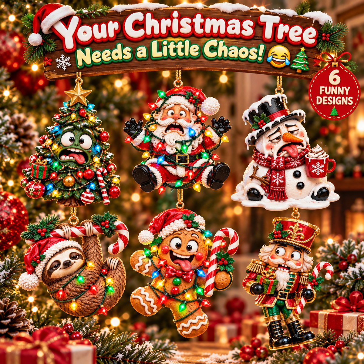 🎄😂 Funny Christmas Ornaments