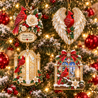 🎅 Cardinal Christmas Ornament – Meaningful Memorial Keepsake
