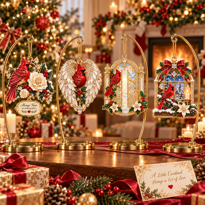 🎅 Cardinal Christmas Ornament – Meaningful Memorial Keepsake