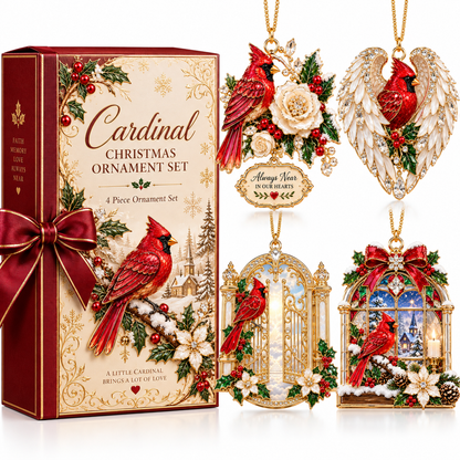 🎅 Cardinal Christmas Ornament – Meaningful Memorial Keepsake
