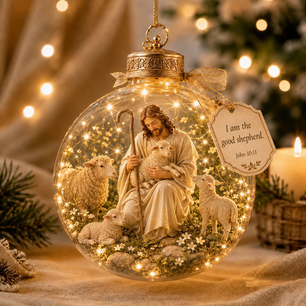 🔥Last Day 50% OFF🏆 Illuminated Christian Scripture Keepsake Ornaments